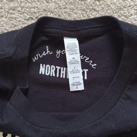 Wish You Were Northwest The Rain Won't Stop Us T-Shirt Black Small - Picture 3 of 5